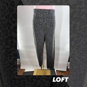 EUC Loft Leopard Print Leggings